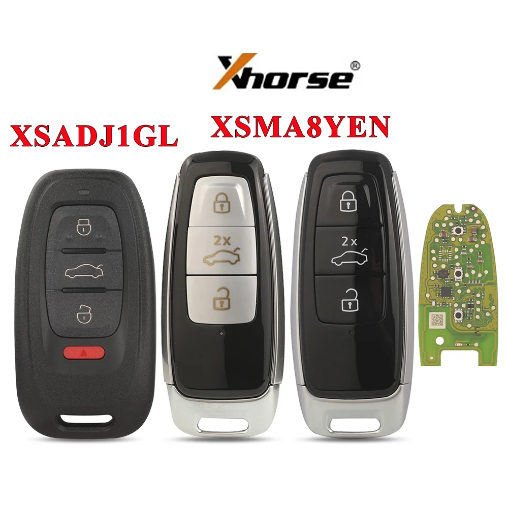 jingyuqin Xhorse XSADJ1GL XSMA8YEN VVDI MLB 754J Smart Autoschlüssel für Audi A6L A4L A8LKA81EN A4 A6 A8 A5 A7 Q5 Q7 Q8 Schlüssellos