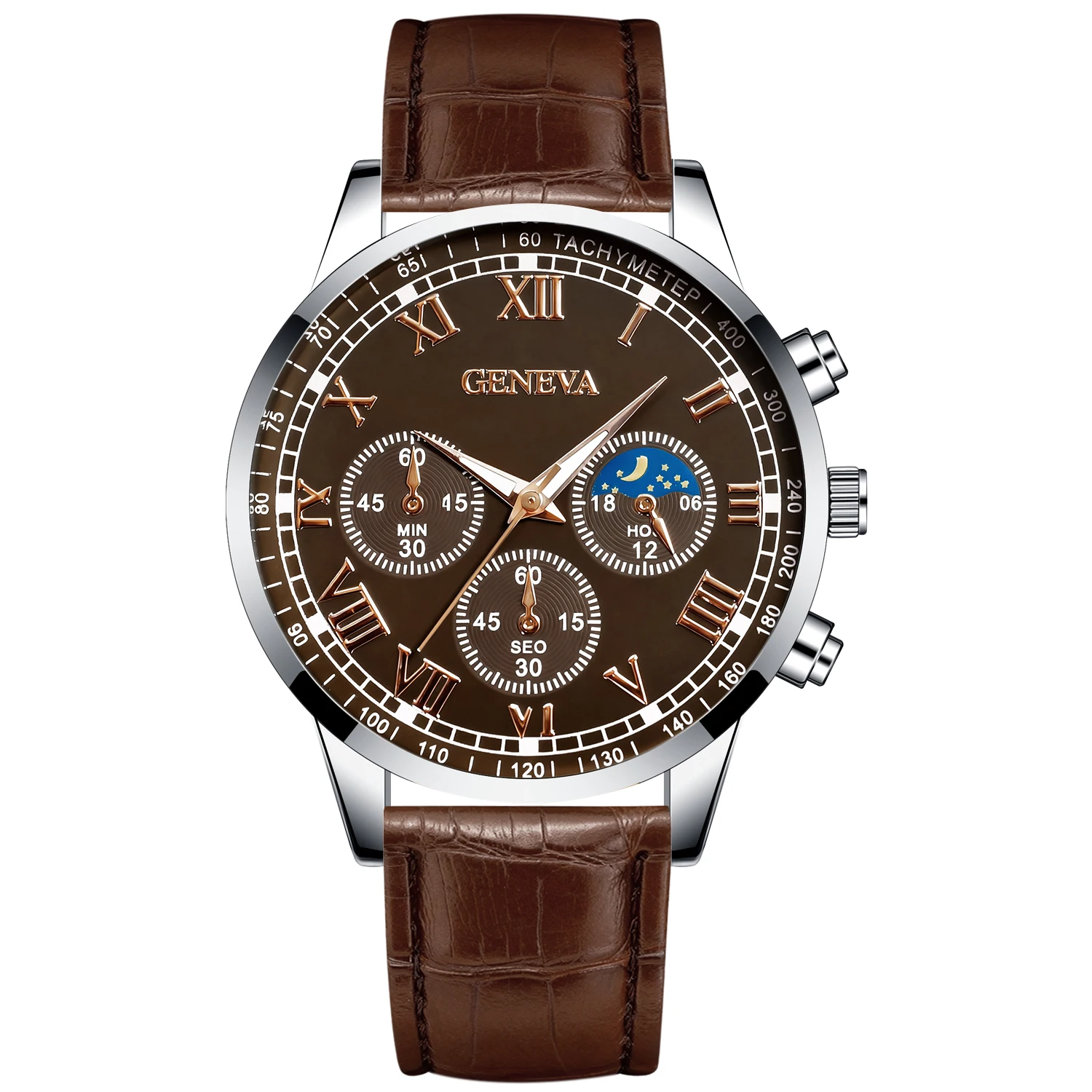 3pc Latest Casual Stylish Unisex Quartz Wristwatch Set Simple Versatile Men's Watch Pack