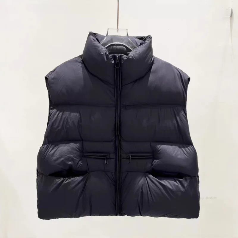 レディース ダウンベスト 2025 秋冬 新作 スタンドカラー おしゃれ 多機能 ベスト 暖かいコート トレンド