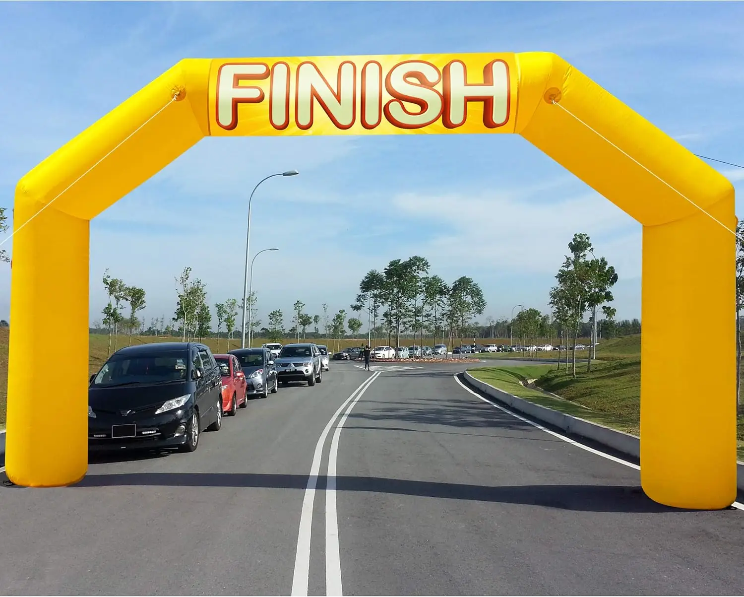 

20ft Inflatable Arch Huge Inflatable Archway with Blower and Start Finish Line Banners for Race Commercial Events