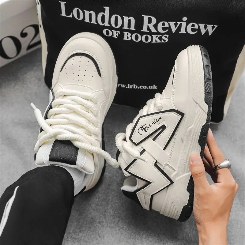 Sneakers Man's New Design Men Bread Shoes Wide Sole Couples Unisex Chunky Sneakers Hip Hop Sports Shoes