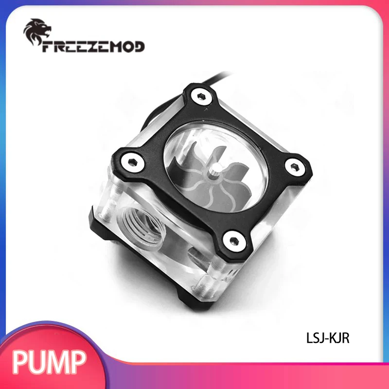 

FREEZEMOD Flow Meter RGB Liquid Cooled Flow Velocity Observation Module Square Acrylic with Metal Armor 5V3PIN PC Case MOD