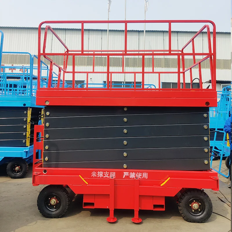 Mobile Manual Scissors Lift Platform for Sale  Scissor   4M 6M 8M 10M