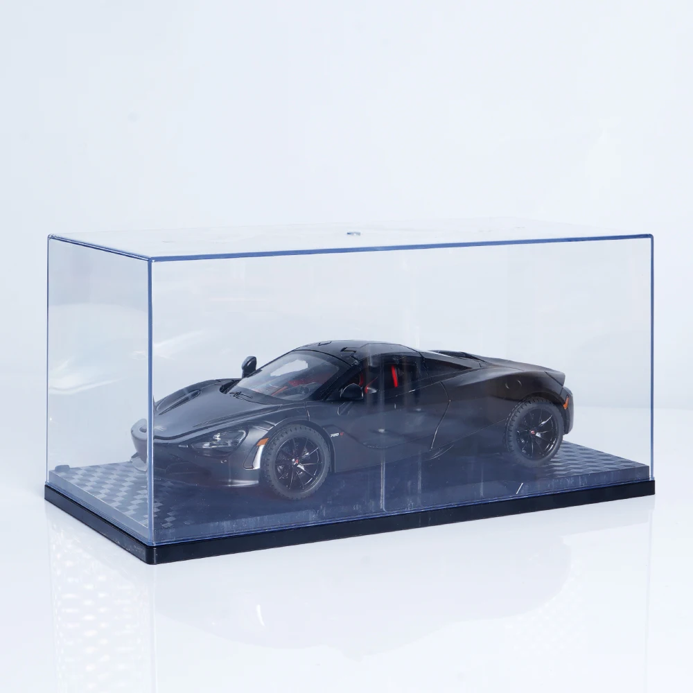 1:24 Black Alloy Supercar Model,Halloween/Christmas Gift,With Sound&Light,Pull Back,Butterfly Door+Front Cover Openable,Four Wheel Suspension
