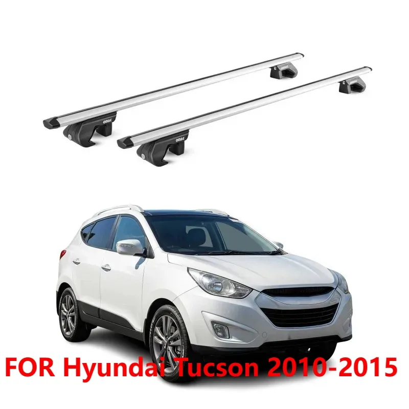 

Roof Rack Cross Bars For Hyundai Tucson 2010-2015 Alu Grey 2Pcs