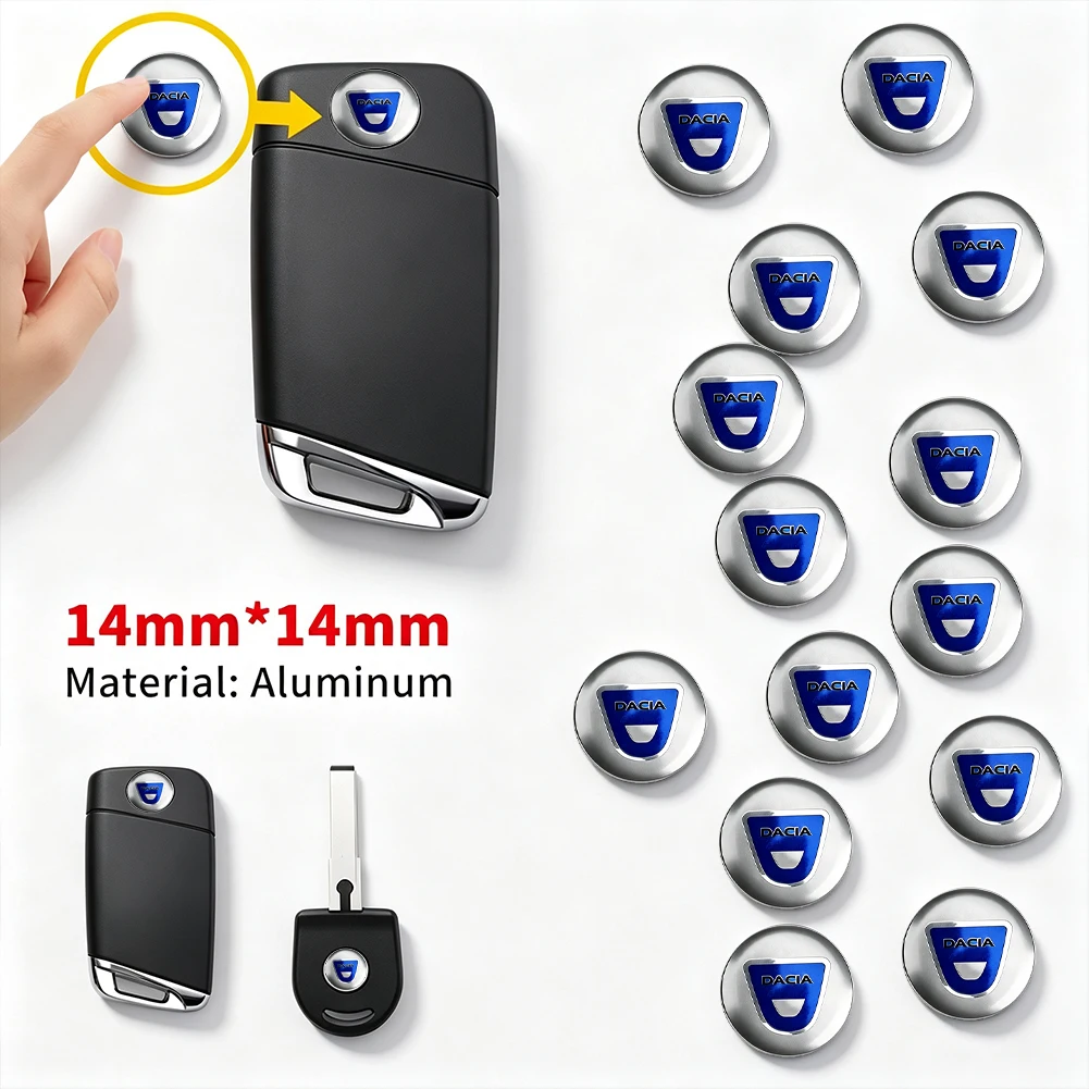 Car Key Shell Sticker Car Key Remote Fob Decal For Dacia Sandero Stepway Duster Logan MCV Jogger Bigster Spring Dokker Lodgy