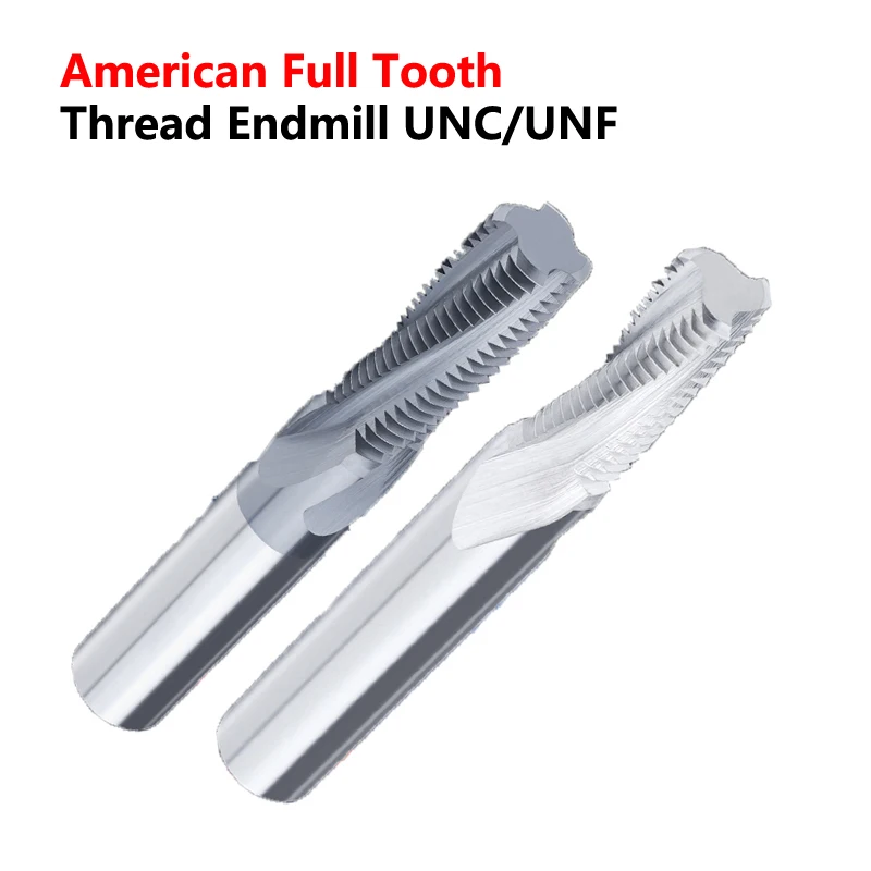 

OYYU UNC UNF UNEF Твердосплавная концевая фреза с полным зубом Фреза с ЧПУ Вольфрамовая резьба 1/4 "x 20 5/16" x 18 No 10-24