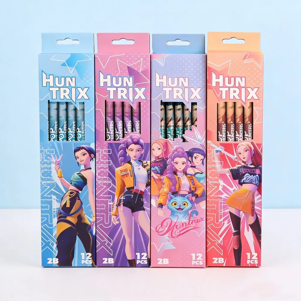 

Kpop Demon Hunters liede 12-pack Cartoon High-Style Children's Writing 2B Non-Toxic Pencils