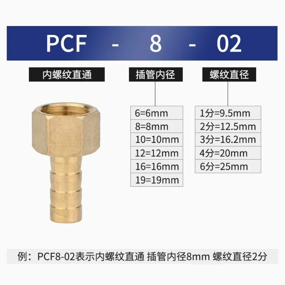 M10/12/14/16/18/20/22 Metric Male Female To 6 8 10 12-19 mm Hose Barb Brass Coupler Pipe Fitting Nipple Connetor Water Gas Fuel