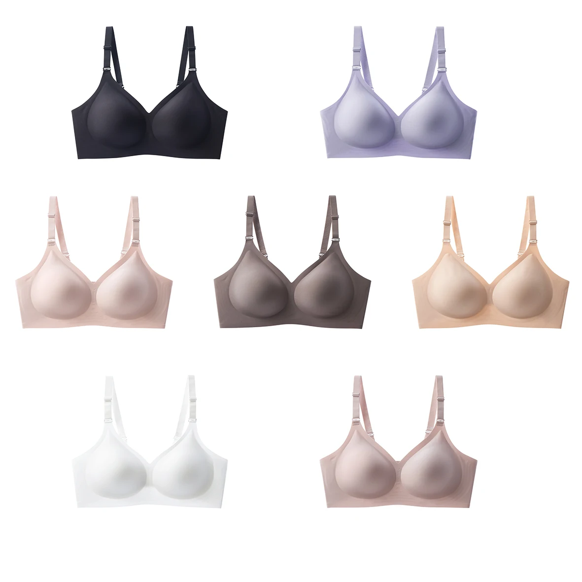 

The 2025 new seamless U-shaped beautiful back and large chest bra is comfortable and breathable without steel rings