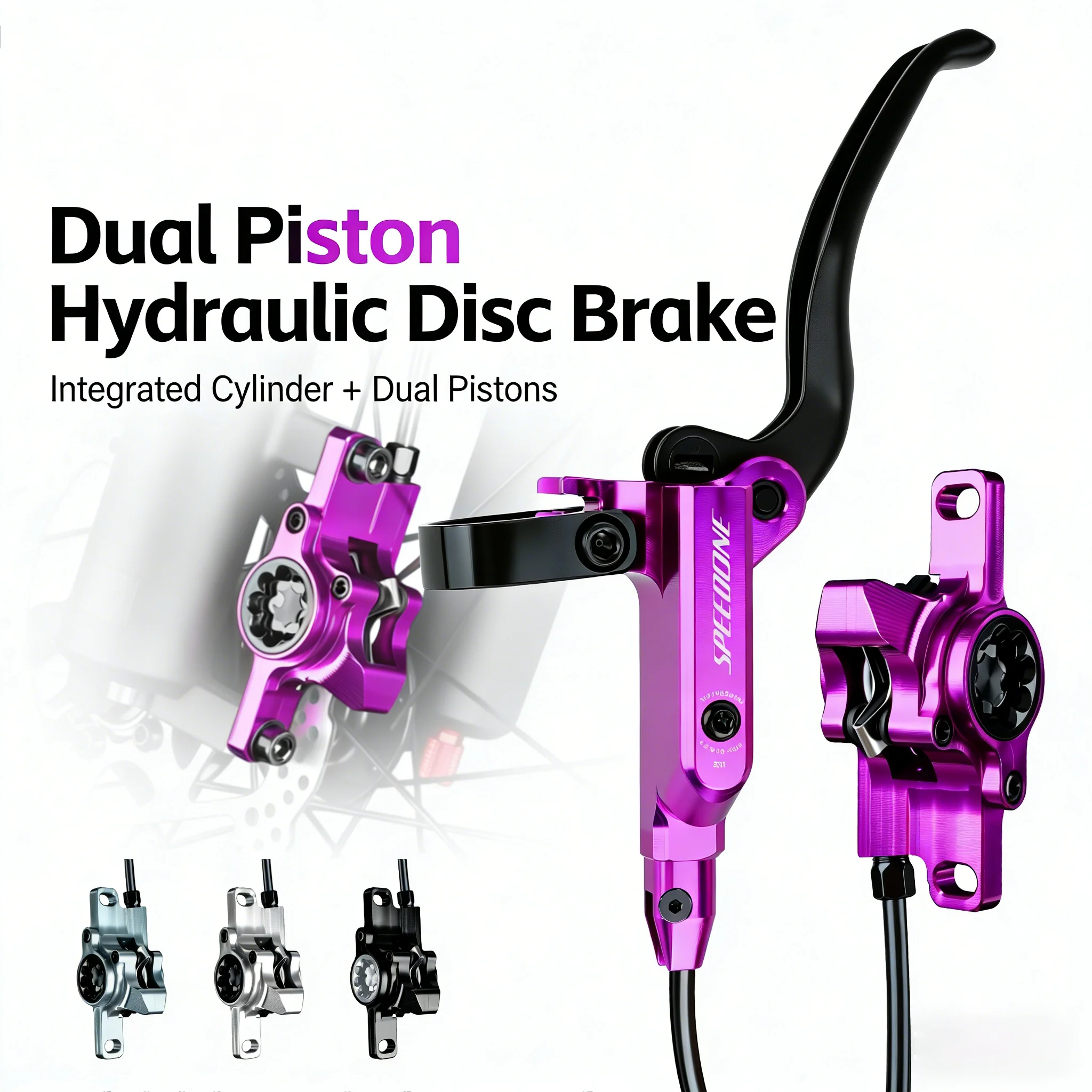 

Гидравлические тормоза с 2 поршнями, дисковые тормоза CNC для горного велосипеда, 22,2 мм, для руля, передние и задние дисковые тормоза для велосипеда