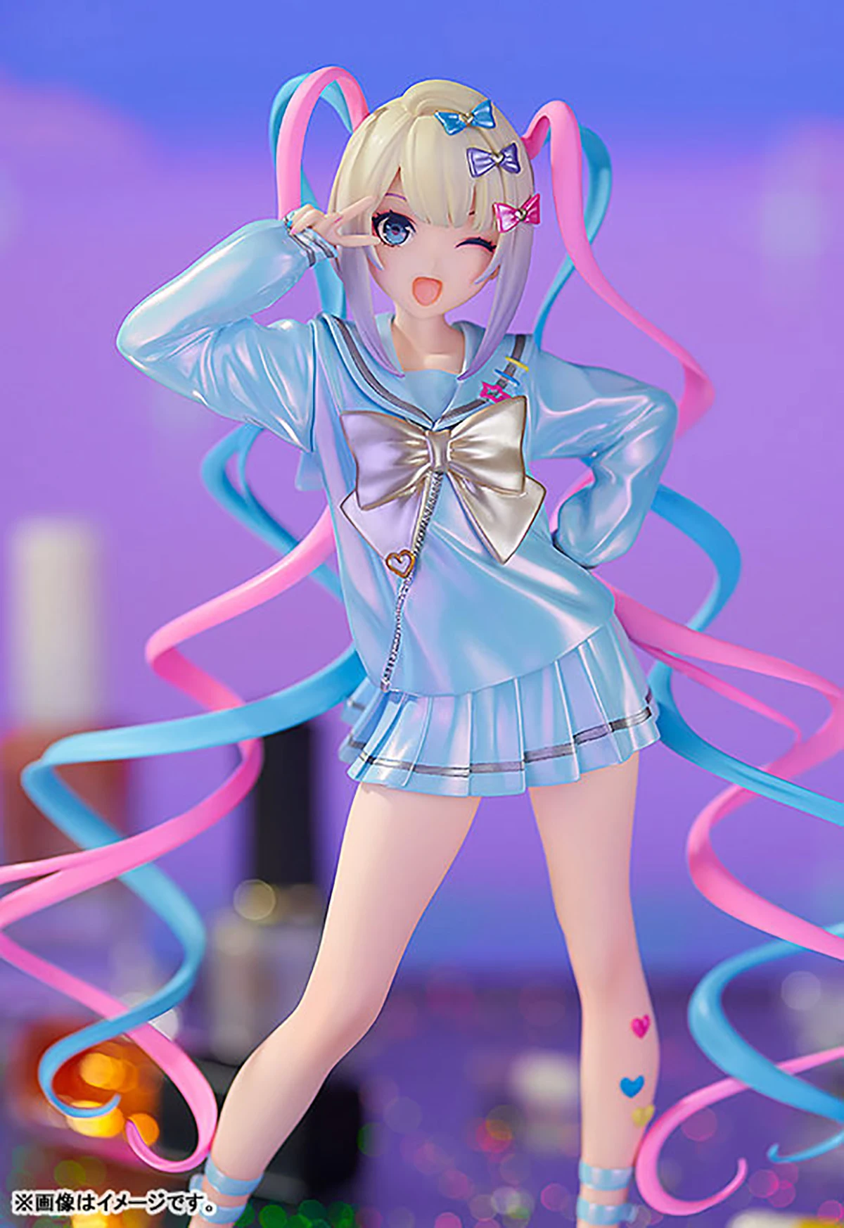 Original véritable bon sourire société pré-peint Pop Up défilé fille comédie surdose Chouzetsu Saikawa Tenshi-chan H = 170mm Figure
