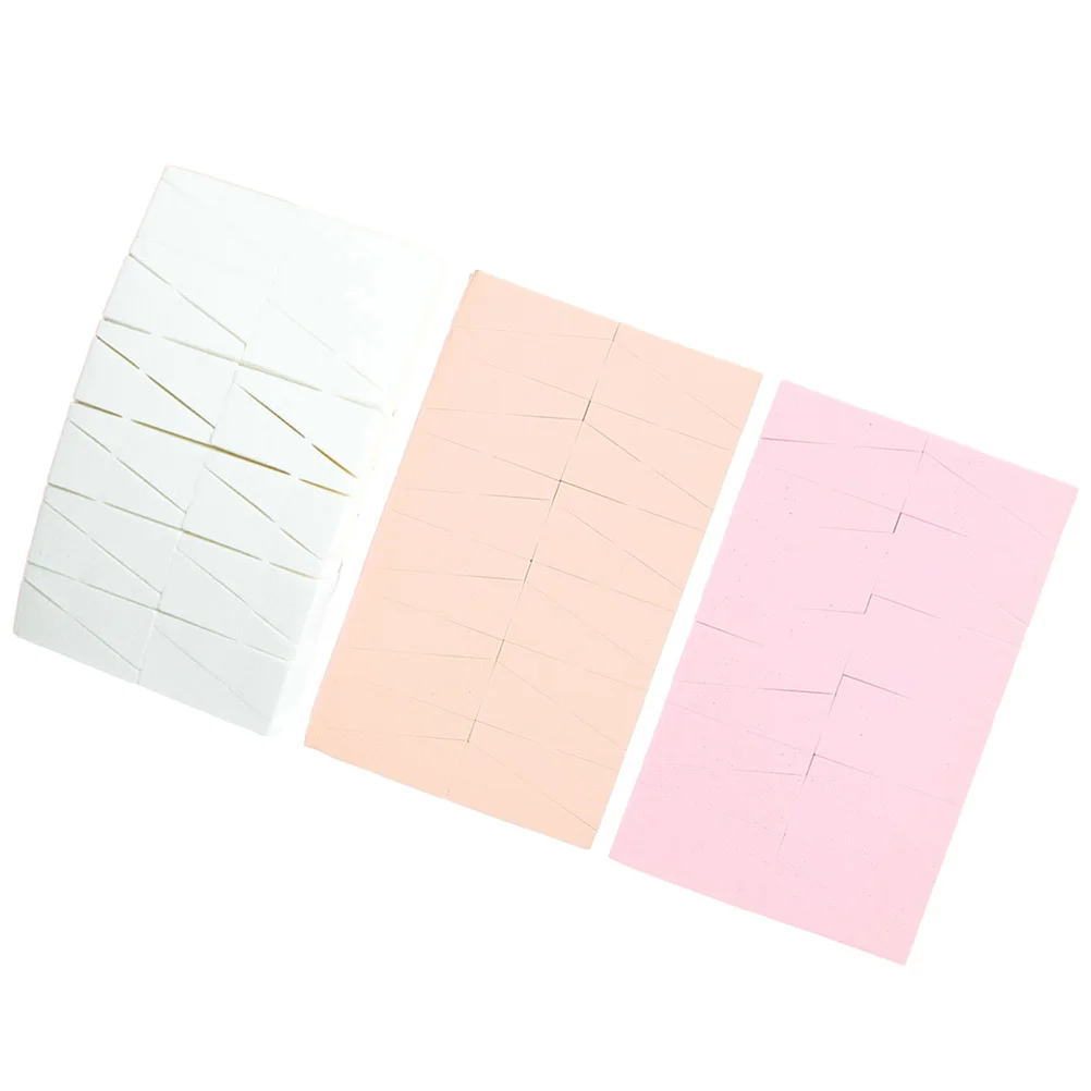 Esponja de maquillaje de cuña para mujer, licuadora triangular para base, crema, corrector, almohadilla Facial portátil de doble uso en seco y húmedo