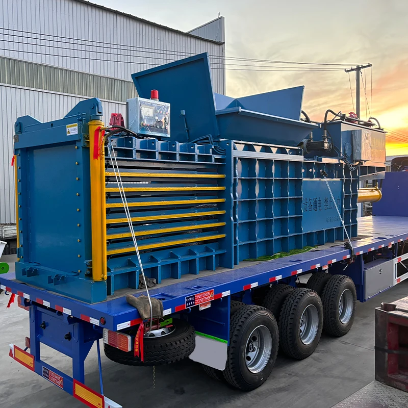 Wholesale Industrial Grade Auto Feeding Horizontal Hydraulic Baler 10-15Ton Hourly Capacity Cardboard Foam Waste Compactor