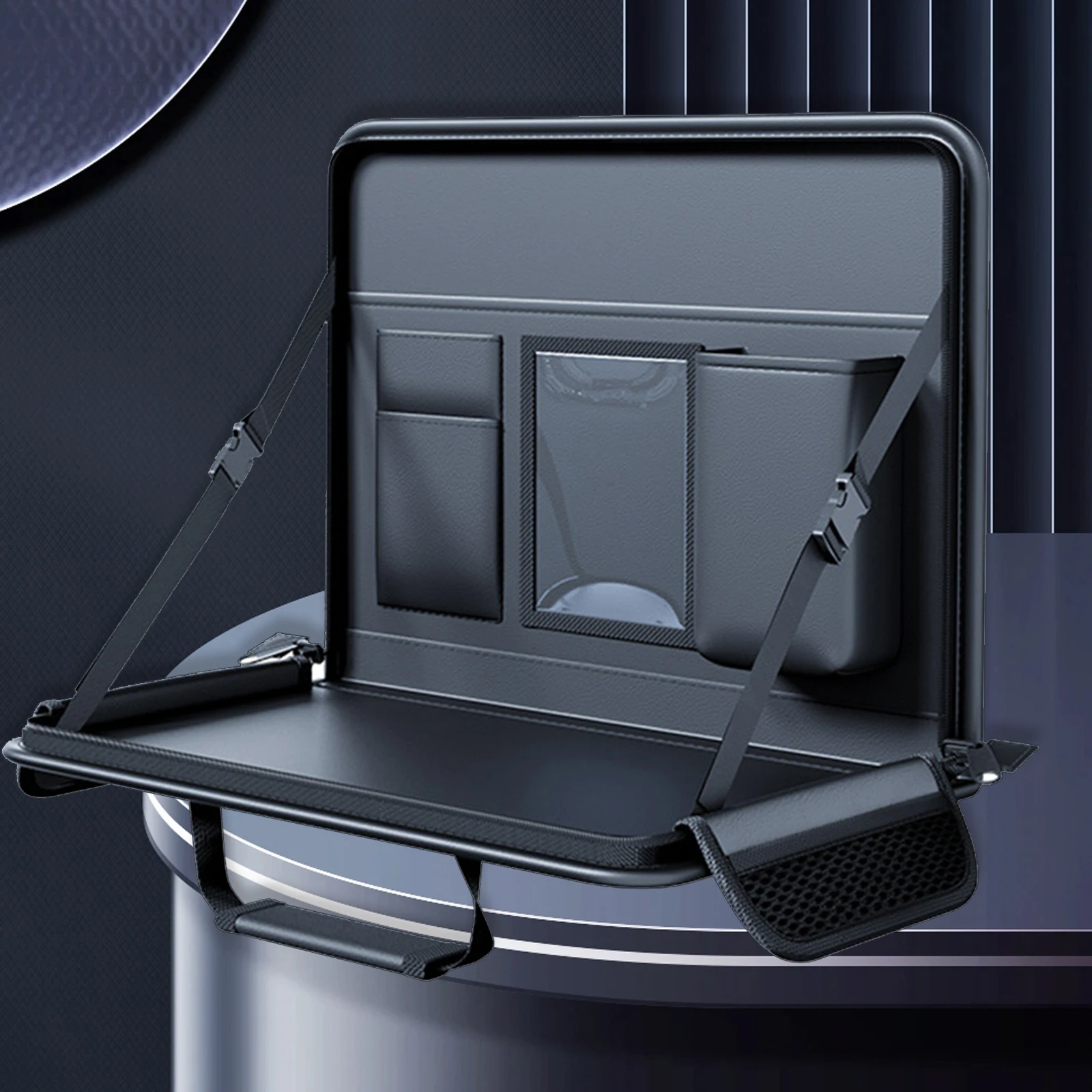 

Car Backseat Organizer Save Interior Space Car Tablet Laptop Holder Car Steering Wheel Tray for Eating and Watching TV on The Go