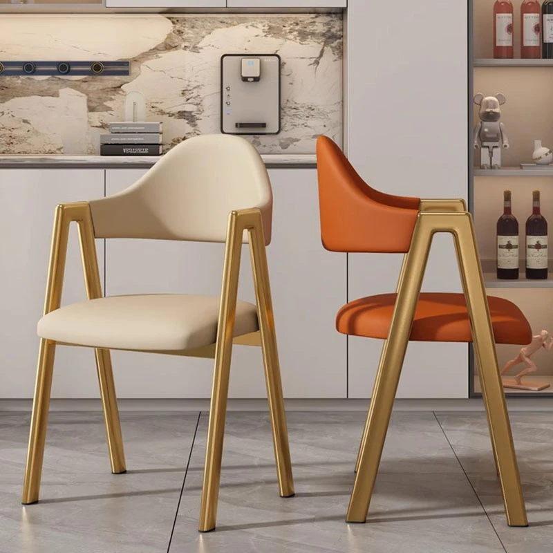 Designer Gold Dining Chairs Lounge Student Hotel Armless Dining Chair Kitchen Elastic Sedie Sala Da Pranzo Home Furniture