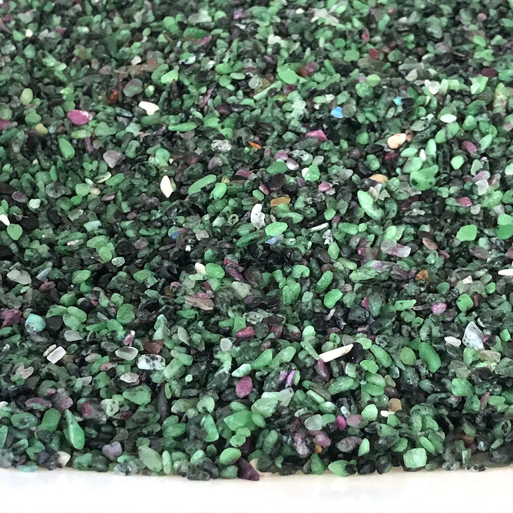 Natural Stone Crystals Mini Peridot Amazonite Malachite Chips Crystal Stones Gravel Minerals Quartz Home Decoration DIY Aquarium view 3