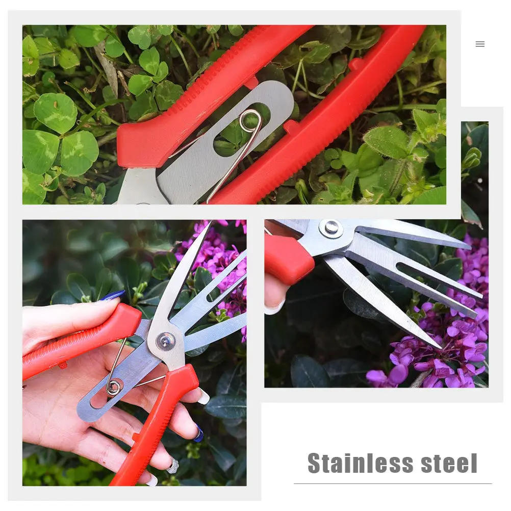 

1Pcs Labor-Saving Double Mouth Gardening Scissors Stainless Steel Fruit Scissors Portable Branch Shear for Home Garden Supplies