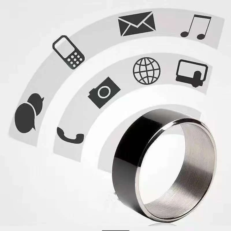 

IP68 Водонепроницаемое NFC Смарт-кольцо Электронное Bluetooth-кольцо Солнечная многофункциональная модная интеллектуальная носимая кольцо на палец