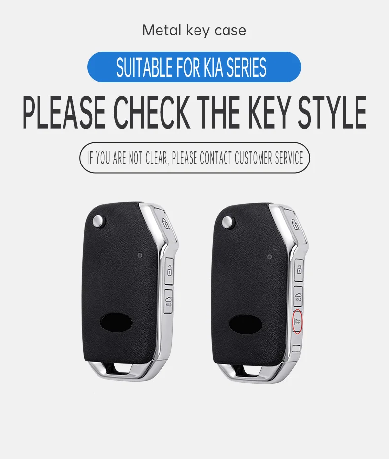 Zine Alloy Car Key Case Shell Cover Holder Protection For Kia Sportage Ceed Xceed Sports K5 Seltos 2019 2020 2022 2023 Accessory