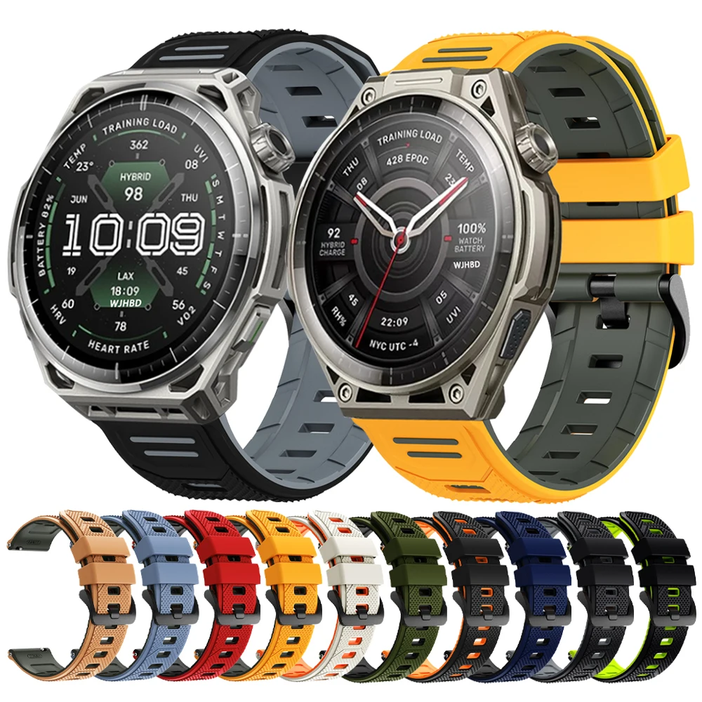 22mm Silicone Watch Strap For AMAZFIT BALANCE 3 2 Ultra Watchband For Amazfit Active Max 48mm BIP6 5 Max GTR 4/3 Pro Sports Band