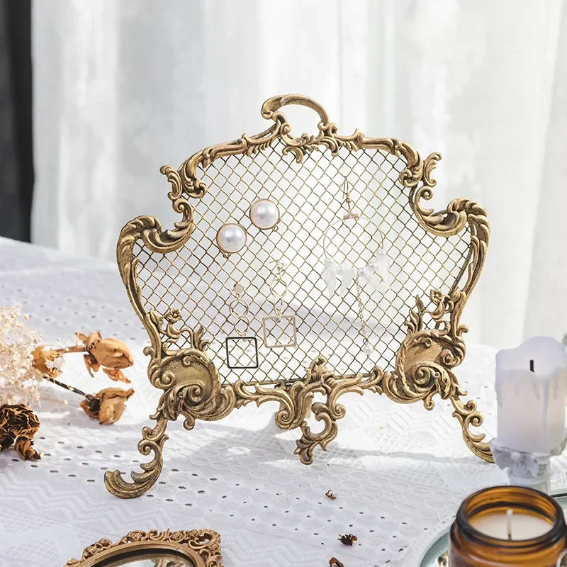 Necklace Jewelry Shelf Display Stand Vertical Creative French Light Luxury Commercial Household Stall