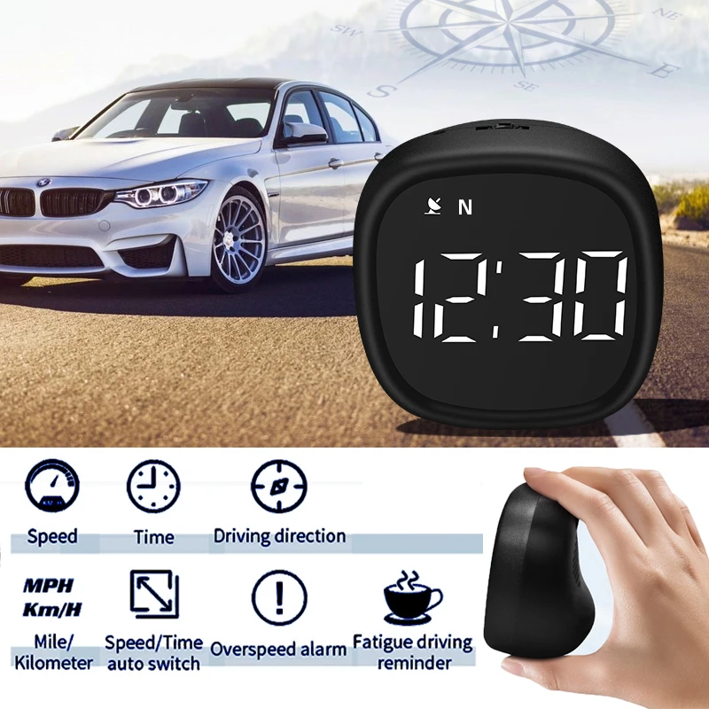 

Car GPS Speedometer M30 HUD Head Up Display Compass Overspeed Alarm Digital Car Gauge MPH KMH Display Car Accessory For All Car