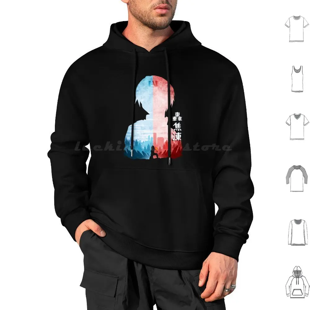 Aizawa Shouta Ice Fire Hero Academy #3 Hoodies Long Sleeve One For All All Might Boku No Hero Academia My Hero Academy