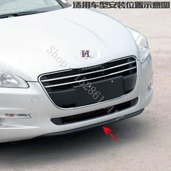 For Peugeot 508 2011 2012 2013 2014 ABS Front bumper deflector protection spoiler car Accessories