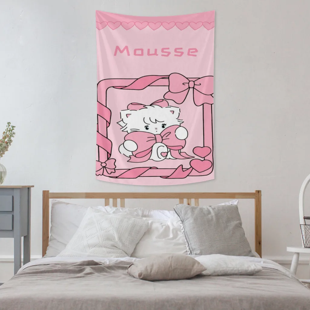 

Japan Kawaii Cartoon Mikko Tapestry Room Ornaments Decoration Bedroom Wall Décor