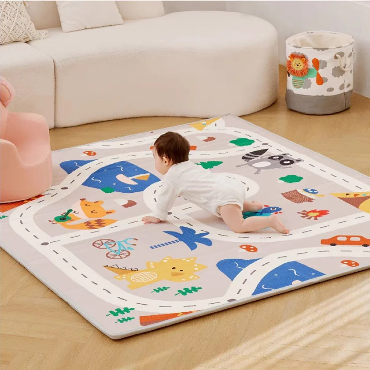 Large Size 1cm Play Mat for Children's Safety Mat EPE Environmentally Friendly Thick Baby Crawling Play Mats Folding Mat Carpets