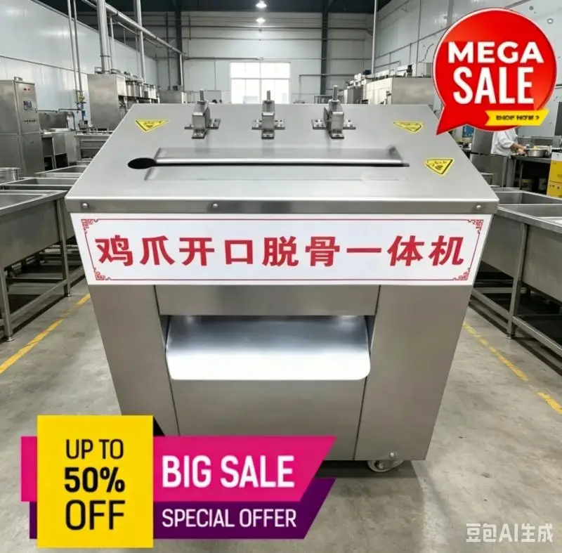Bone Remover Machine		 Slitting Price Chicken Feet Machine Customized