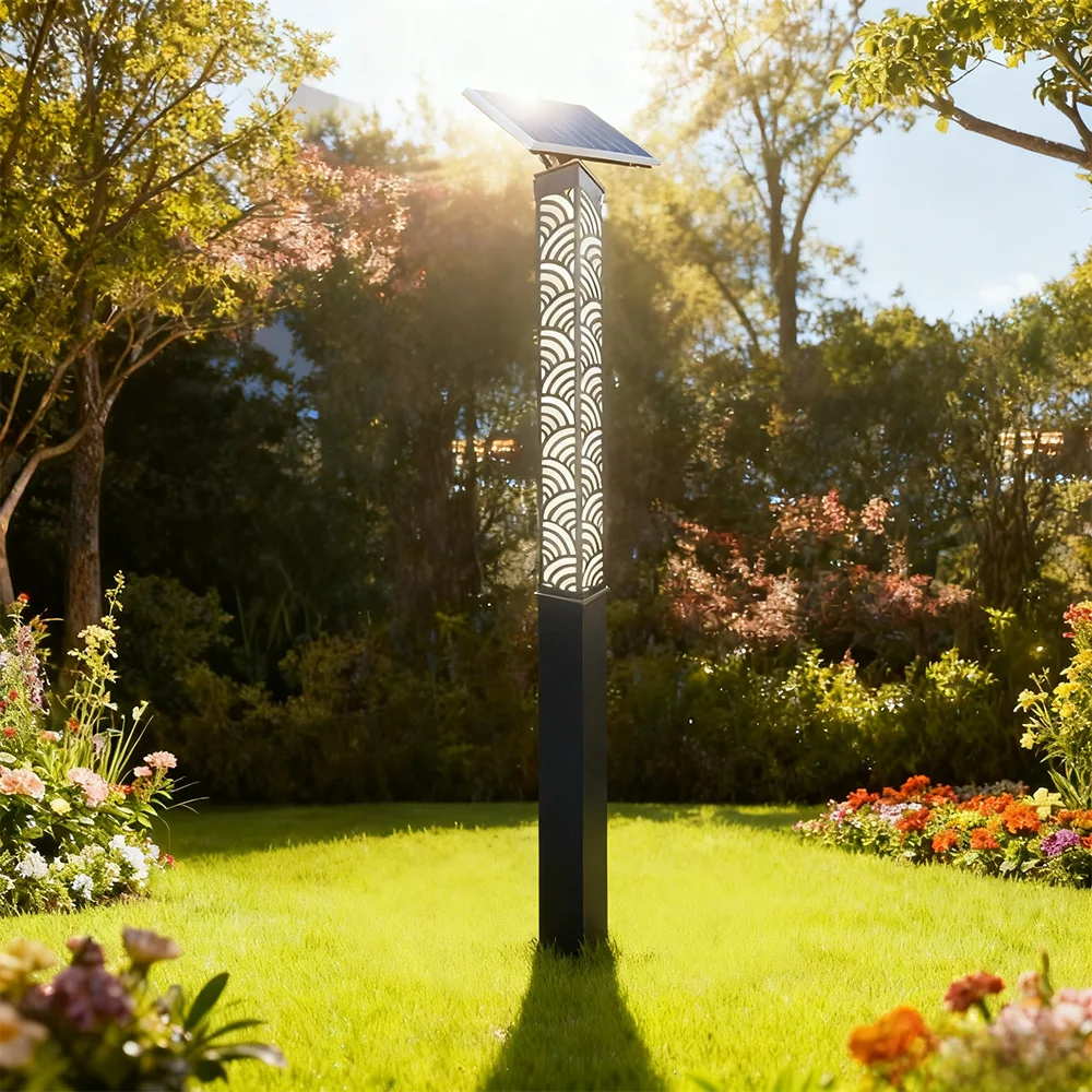

Садовые светильники: современные светодиодные фонари на солнечных батареях, алюминиевый корпус, водонепроницаемость IP65, колонные фонари для двора, городских площадей, наружного освещения