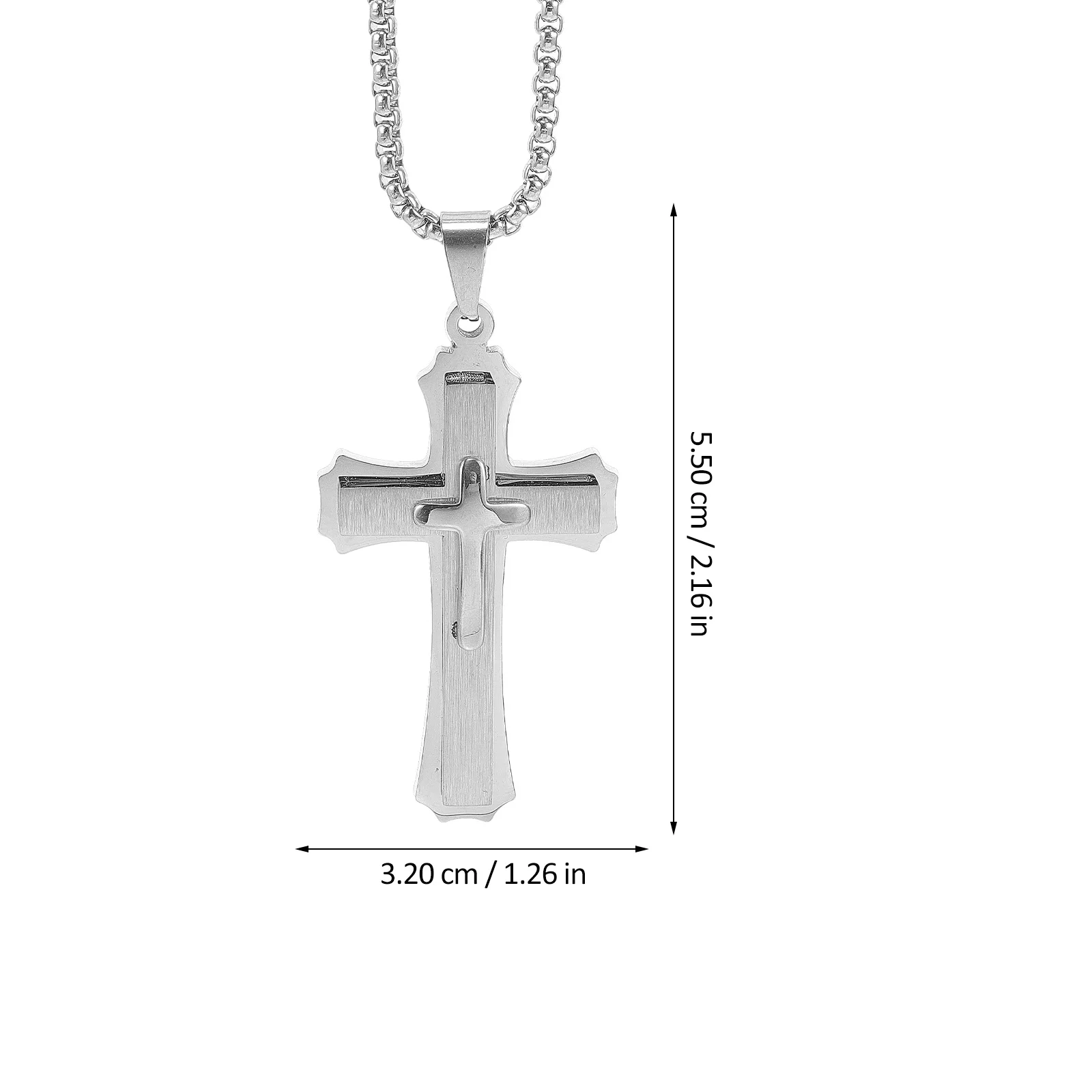 

Metal Cross Pendant Rearview Mirror Hanging Ornament Sturdy Material Unique Design Car Interior Decoration Versatile Use Car