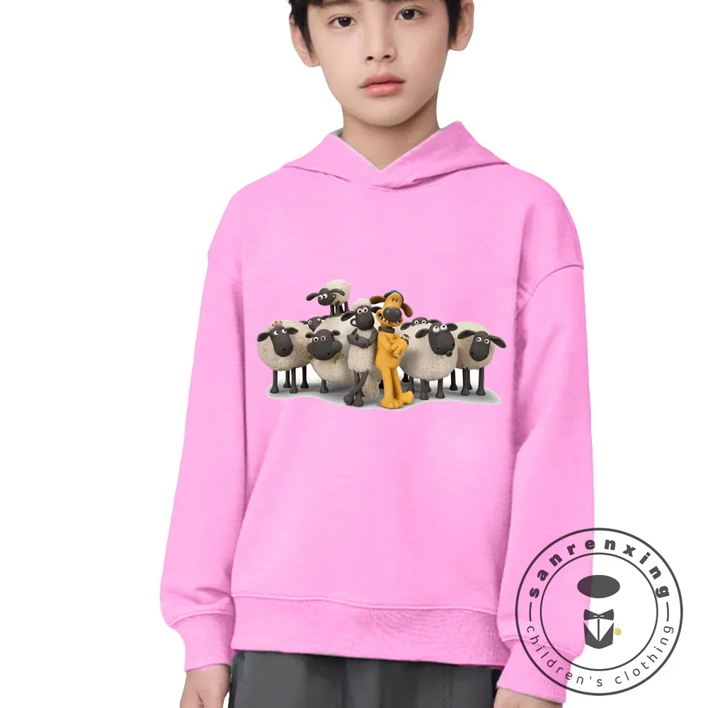 Shaun the Sheep Kids Hoodie Kids Girls Clothing Fashionable Baby Boy Clothes Autumn Warm Sports Tops Back to School Gift