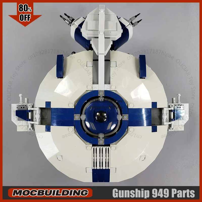 Space Movie MOC Droid Gunship Star Battle Model Building Blocks Construction DIY Creative Toys Technology Bricks Gifts Birthday view 4
