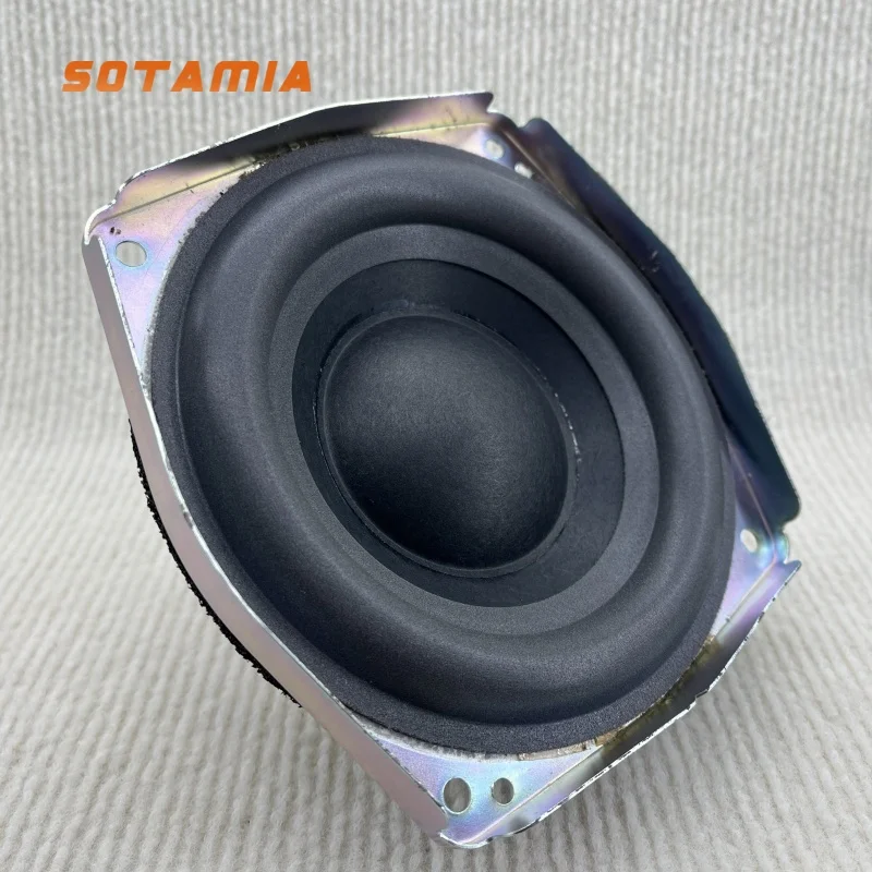 

SOTAMIA 1Pcs 6.5 Inch Subwoofer Speaker 4 Ohm 60W Black Magnetic Bass Car Music Speaker DIY Car Audio Modification Upgrade