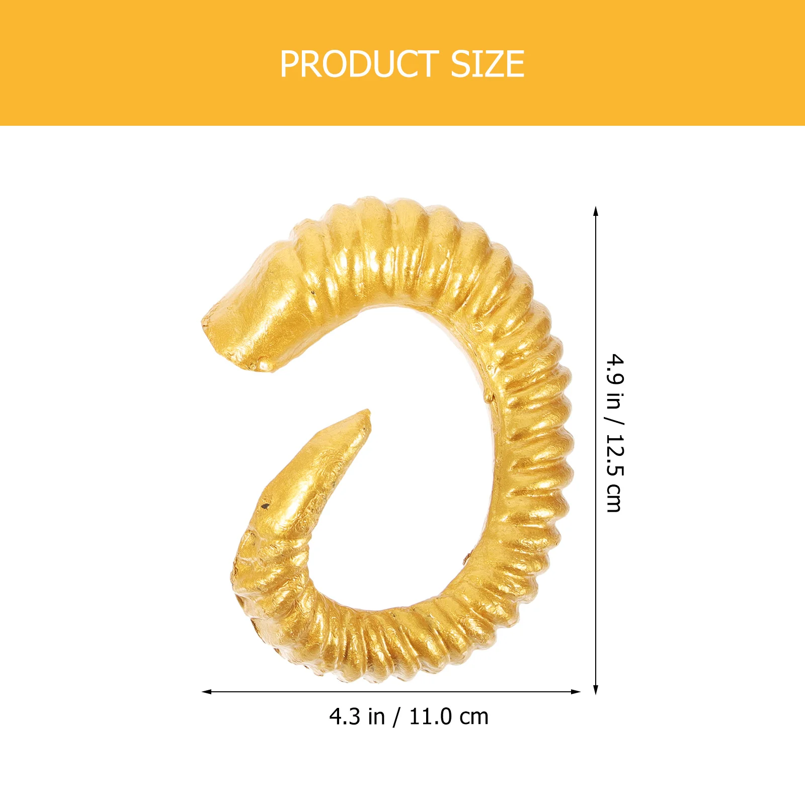 

1Pair Horns Hair Ornament Sturdy Resin Horns for Role Play Costume Party Carnival Stage Performance Gothic