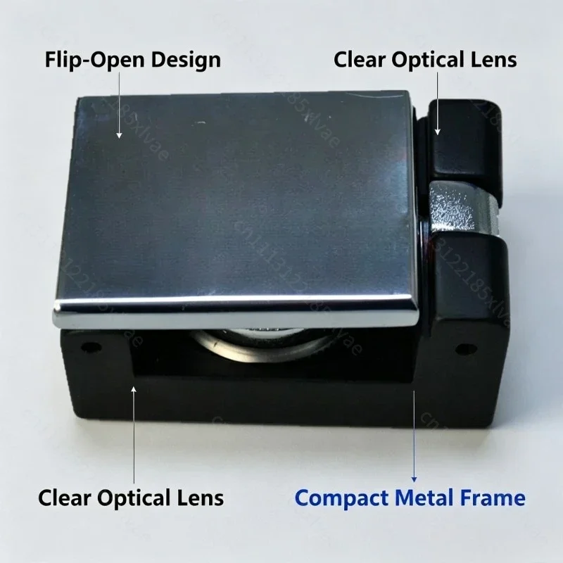 Achromatic Box Magnifier, Clear Vision Open Design Magnifying Glass for Detailed Observation