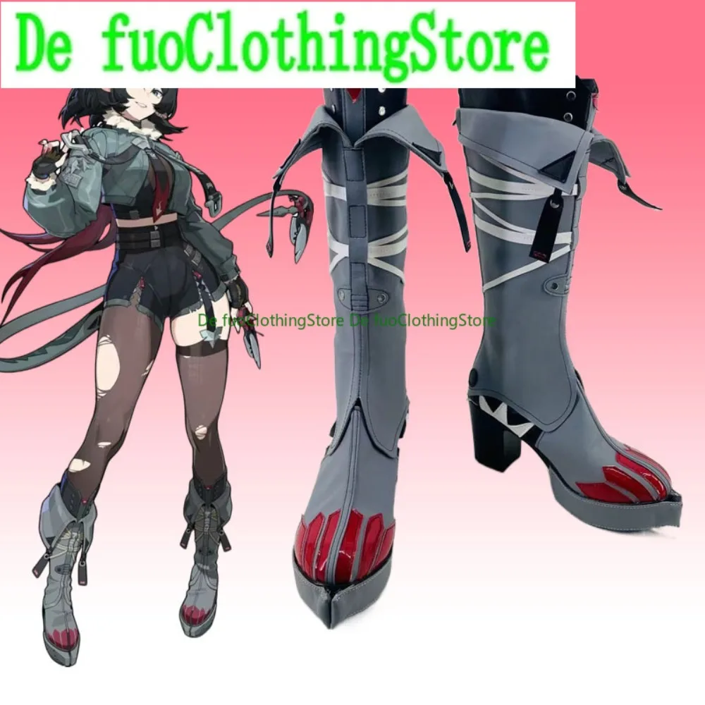 รองเท้าคอสเพลย์เจน โด ตัวละครจากเกม Defuo Zenless Zone Zero สำหรับงานอนิเมะ คอนเวนชั่น การแสดง เกมอนิเมะ ชุดฮาโลวีน อุปกรณ์ประกอบฉากงานปาร์ตี้