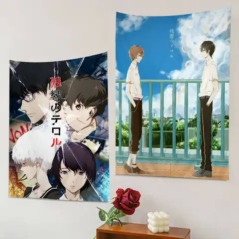 Zankyou No Terror in Resonance Anime-Wandteppich für Wohnzimmer, Zuhause, Wohnheim, Heimdekoration