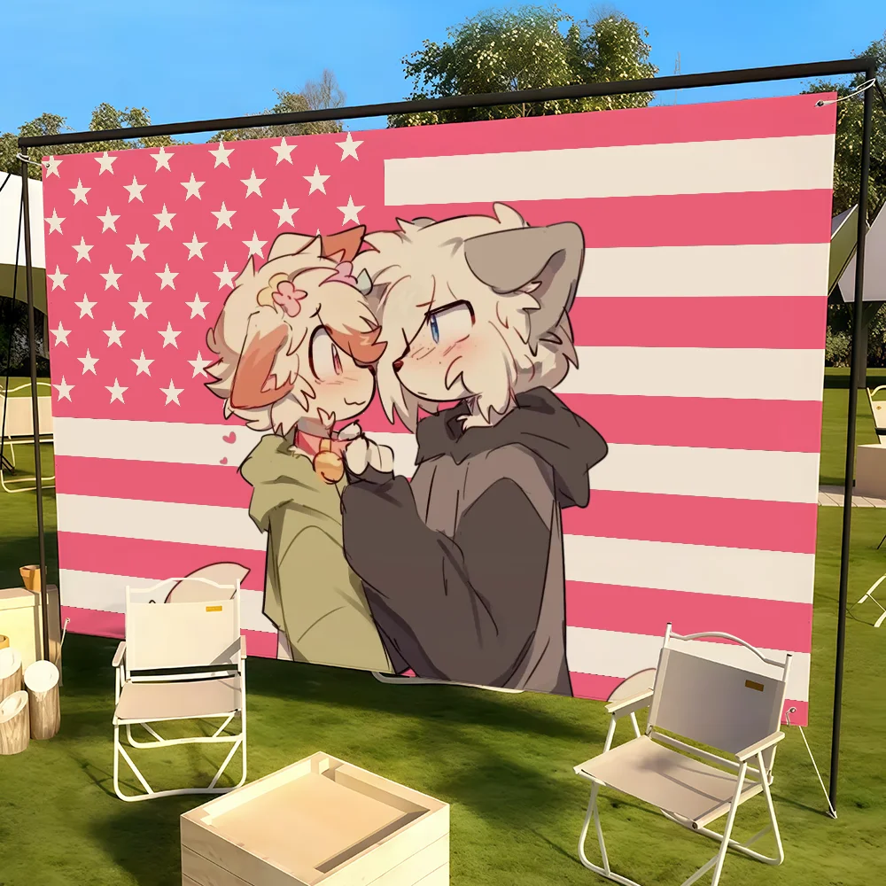 Furry Art Cypher Wuko flag Decorative Banners Suitable For Outdoor Camping Family Parties And Garden Walls Gift