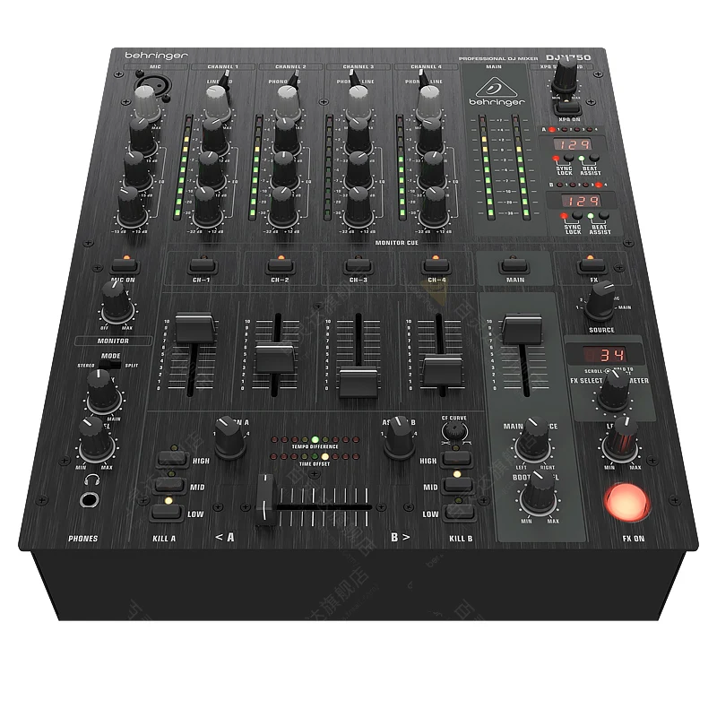 Behringers DJX750 Professional Small Multi Functional Digital Effects 5 Channel DJ  Sound Console