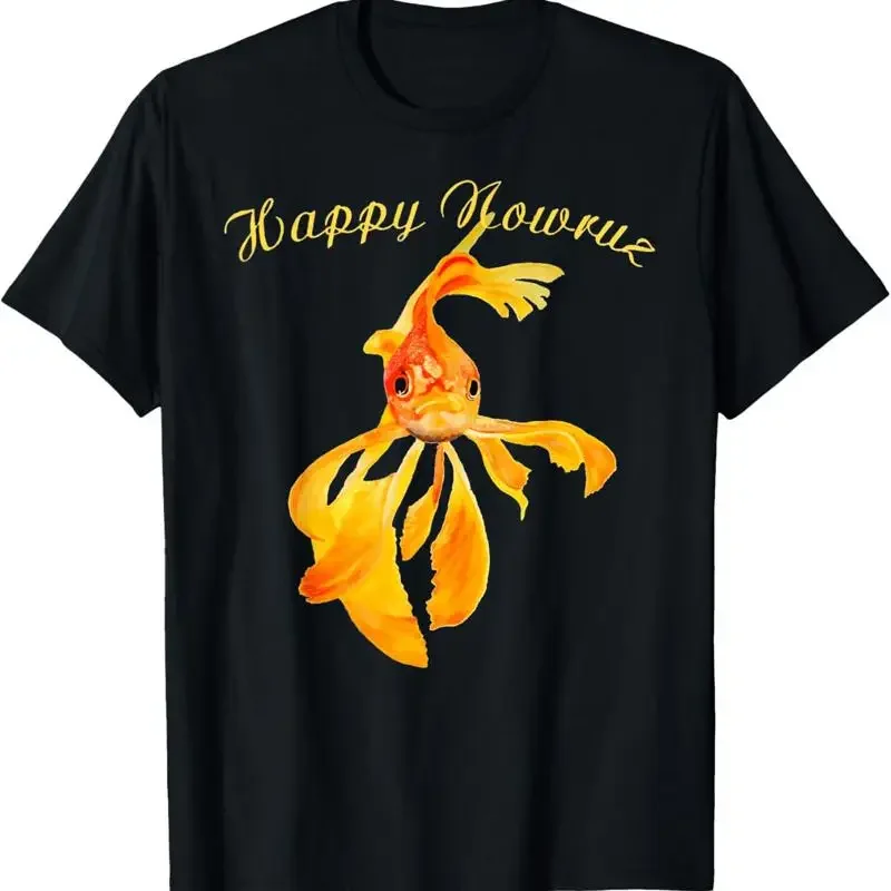 Happy Nowruz Persian New Year Goldfish Isolated T Shirt