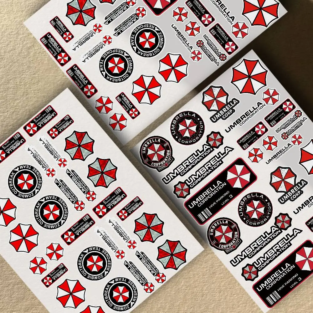 Waterproof Vinyl Sticker Motorcycle Car Bicycle Rims Safety Decal For Helmet Motocross Styling Accessories U-UMBRELLA