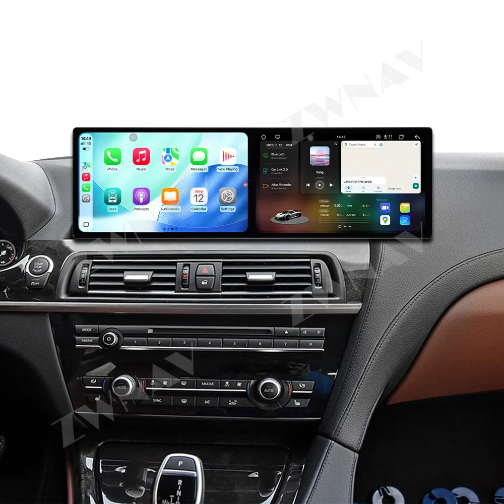 

Двойной экран 9,1 дюйма для BMW 6 серии 2013-2017 NBT Android 15.0, автонавигация, мультимедийный плеер, радио, беспроводной головной блок