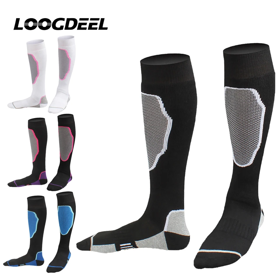 LOOGDEEL 1 زوج مكافحة البرد في الهواء الطلق جوارب رياضية عالية الشتاء الدافئة سماكة جوارب التزلج جوارب التنزه للنساء الرجال الأطفال #1