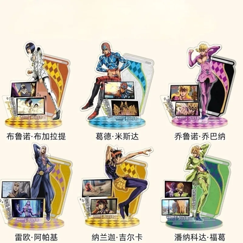 Neue JoJo's Bizarre Adventure Acryl Standfigur Giorno Giovanna Pannacotta Fugo Anime Peripheriegeräte Mode Desktop Ornament