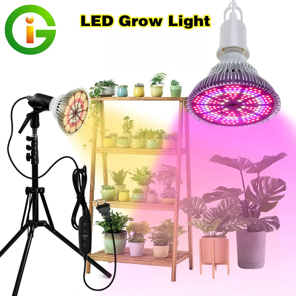 AC85-265V 250W Full Spectrum LED Grow Light SMD2835 Chips 200leds E27 Plant Growing Light Phytolamp Bulb For Indoor Grow Tent