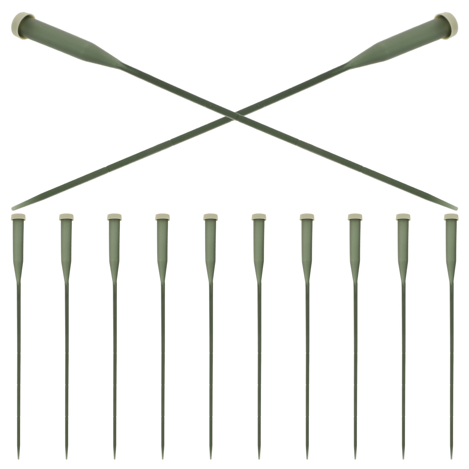 

50pcs Planting Tubes Plastic Flower Water Tubes Arrangement Containers Green Long Stem Nutrition Holders Fresh Vials Gardening